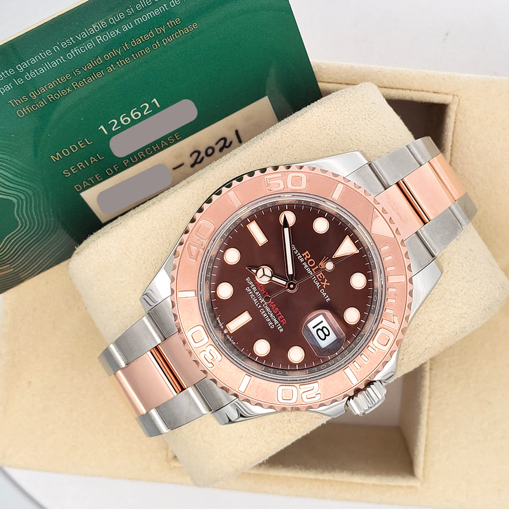 2021 Rolex Yacht-Master 40mm 126621 Chocolate Dial 2-tone Watch
