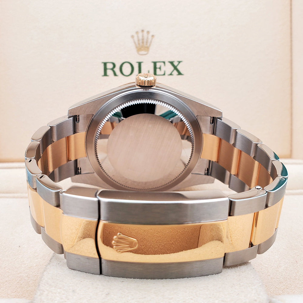 2023 Rolex Sky-Dweller 42mm Champagne 2-tone Yellow Gold/Steel Watch 336933 Box Papers