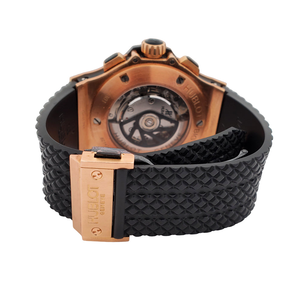 Hublot Big Bang 44mm Carbon Fiber Dial Ceramic Bezel Rose Gold Watch 301.PM.1780.RX