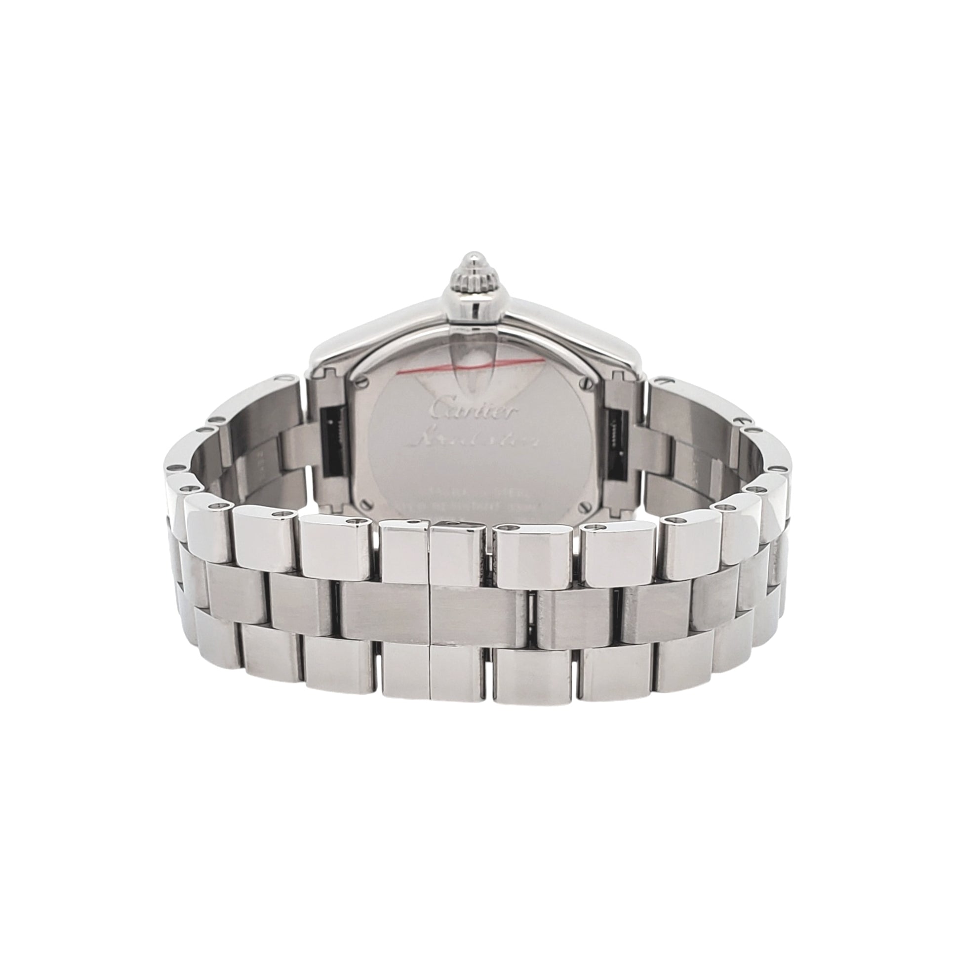 Cartier Roadster Coral Dial Limited Edition Steel Ladies Watch W62054V3 2675