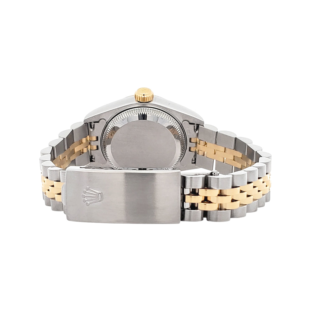 2000 Rolex Datejust 26mm 79173 Silver Index Dial Yellow Gold Fluted Bezel Jubilee Watch