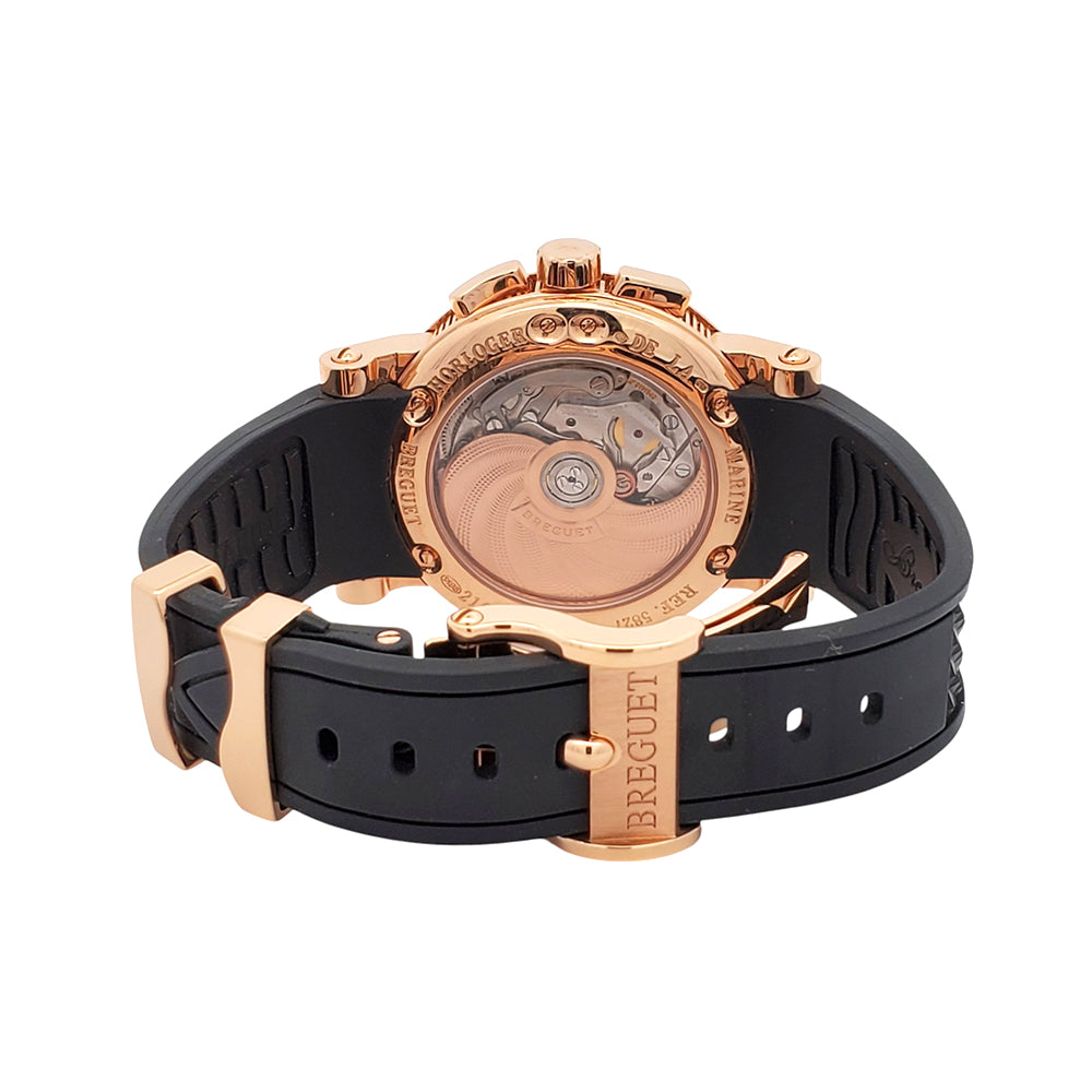 Breguet Marine Chronograph 5827BR Rose Gold 42mm Watch Papers