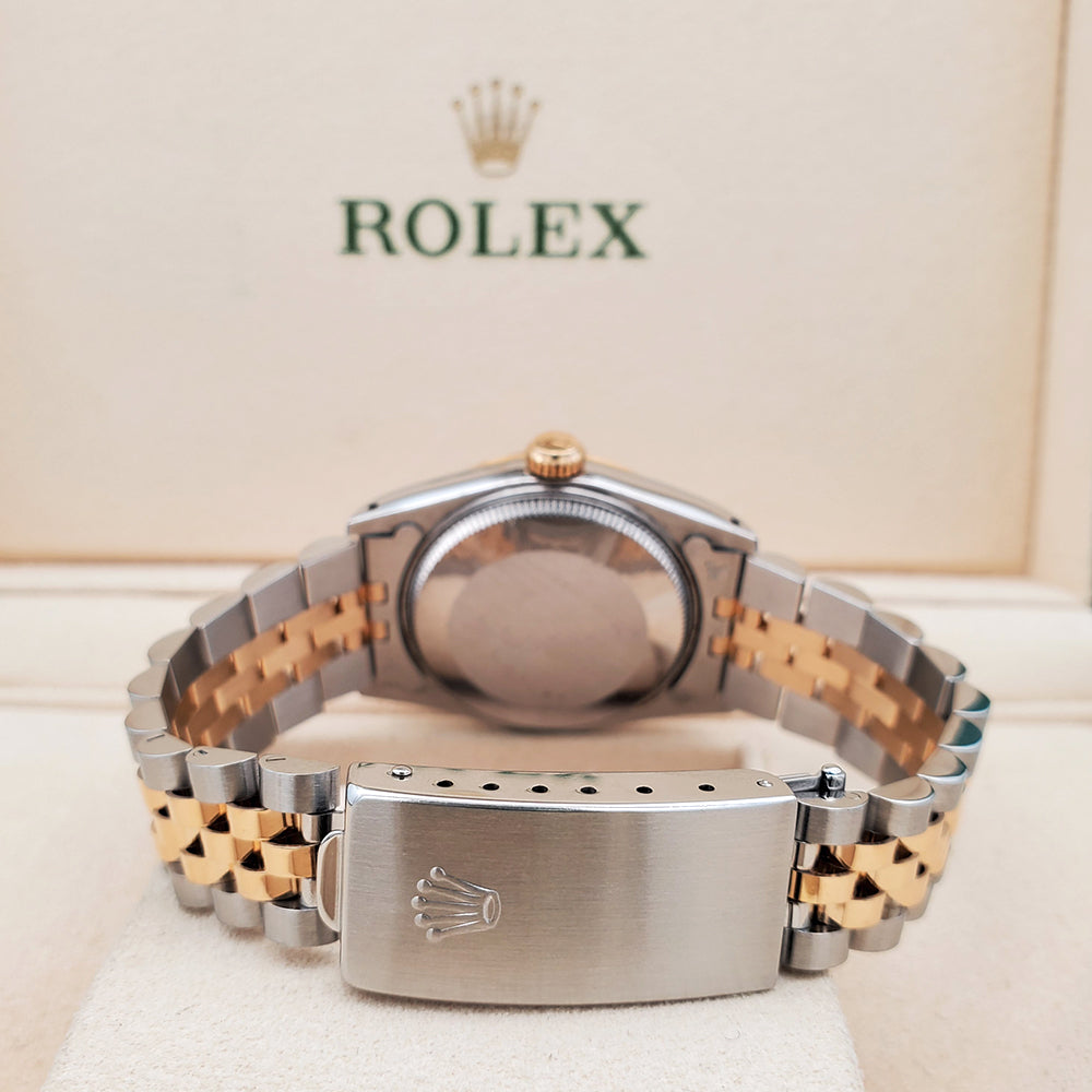 Rolex Datejust 31mm 68273 Factory Champagne Diamond Dial Yellow Gold/Stainless Steel Watch Box Papers