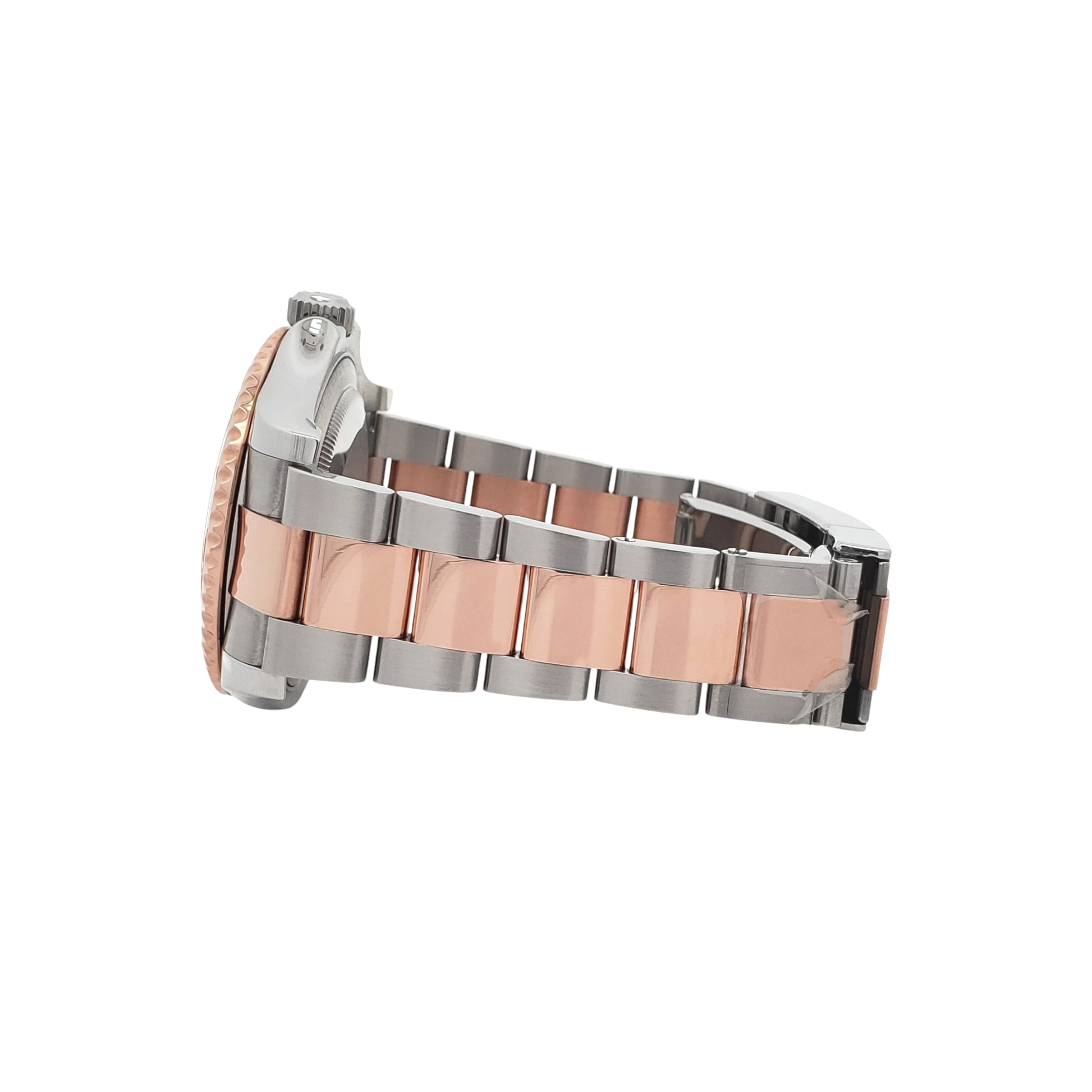 Mint Rolex Yacht-Master 40mm Chocolate Dial 2-Tone Rose Gold/Steel Watch 116621 Box Service Papers