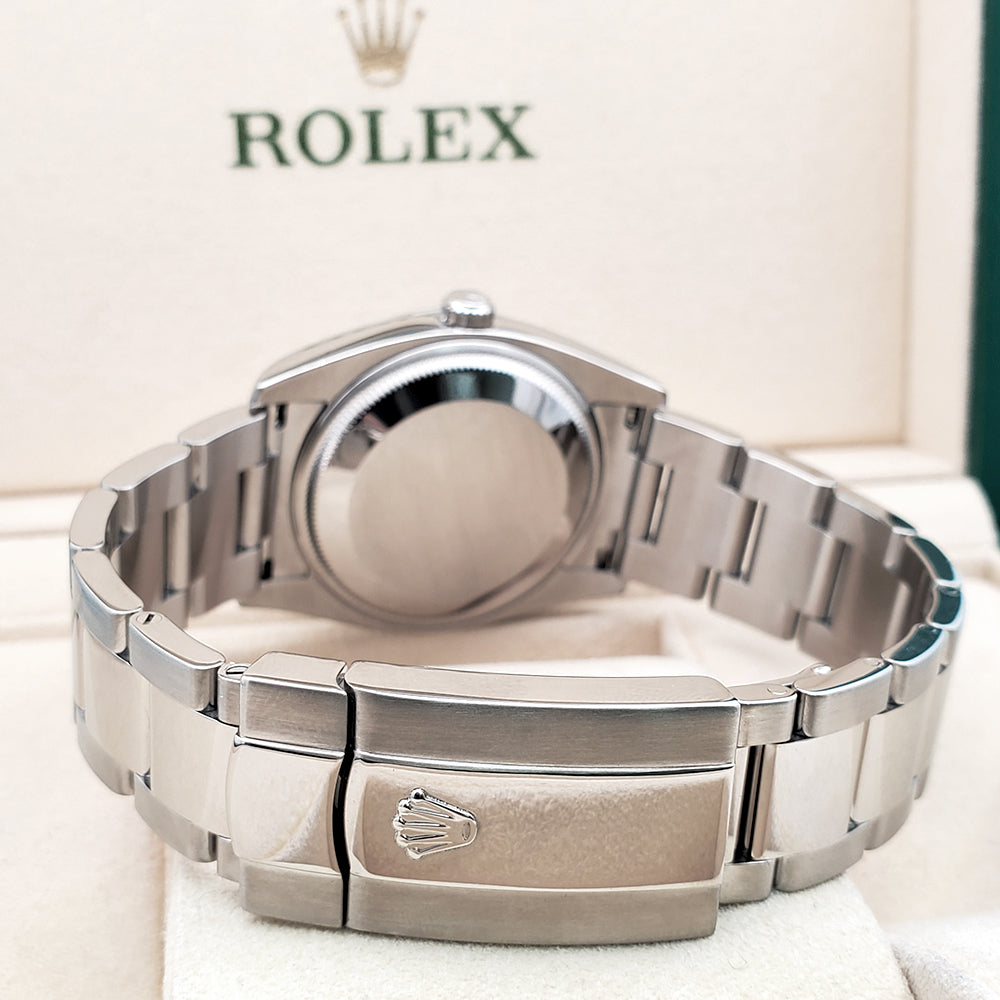 Rolex Oyster Perpetual Date 34mm 115200 White Steel Oyster Watch