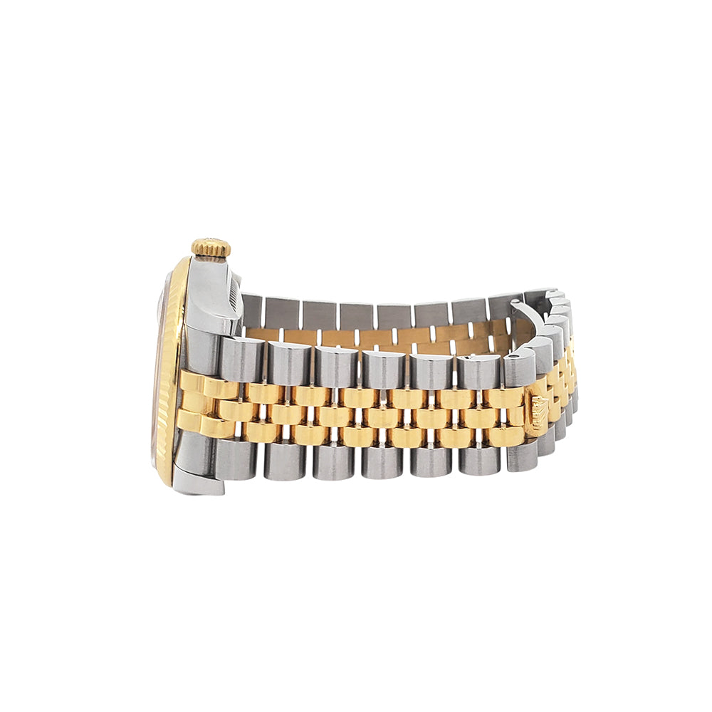 2018 Rolex Datejust 116233 Factory Slate Diamond Dial 2-tone Yellow Gold/Steel Jubilee 36mm Watch Box Papers