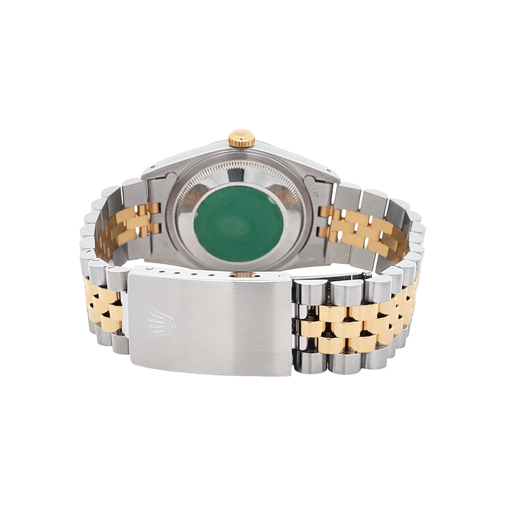 Rolex Datejust 36mm 16233 Cream Jubilee Index Dial 2-tone Yellow Gold/Steel Jubilee Watch