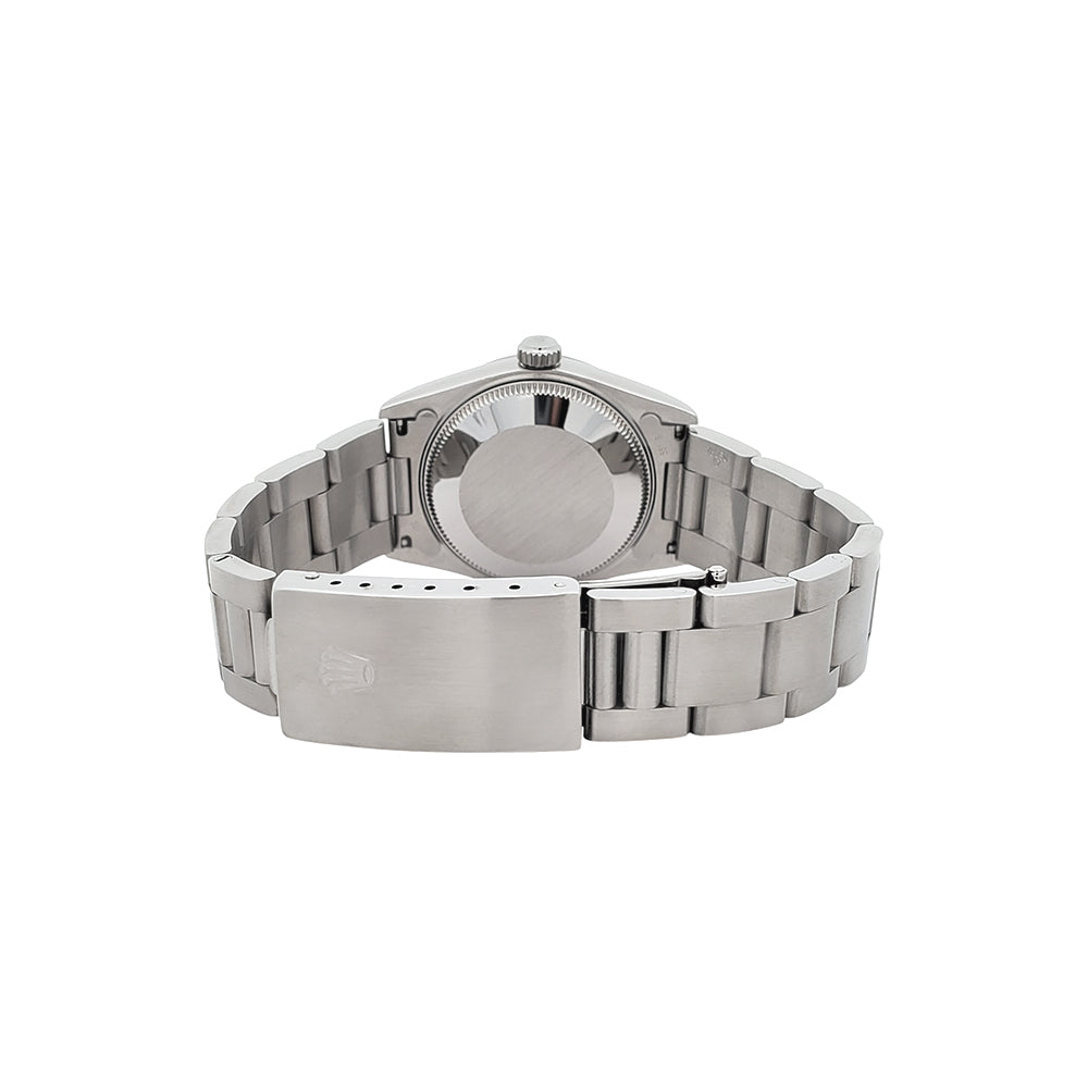 Rolex Datejust 31mm Slate Index White Gold Fluted Bezel Steel Oyster Watch 68274