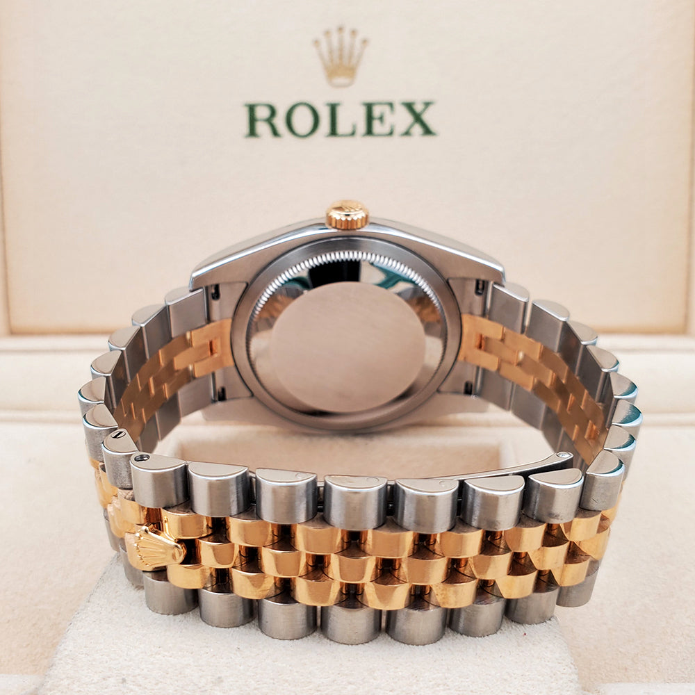 Rolex Datejust 36mm 116233 Silver Index 2-tone Yellow Gold/Steel Jubilee Watch