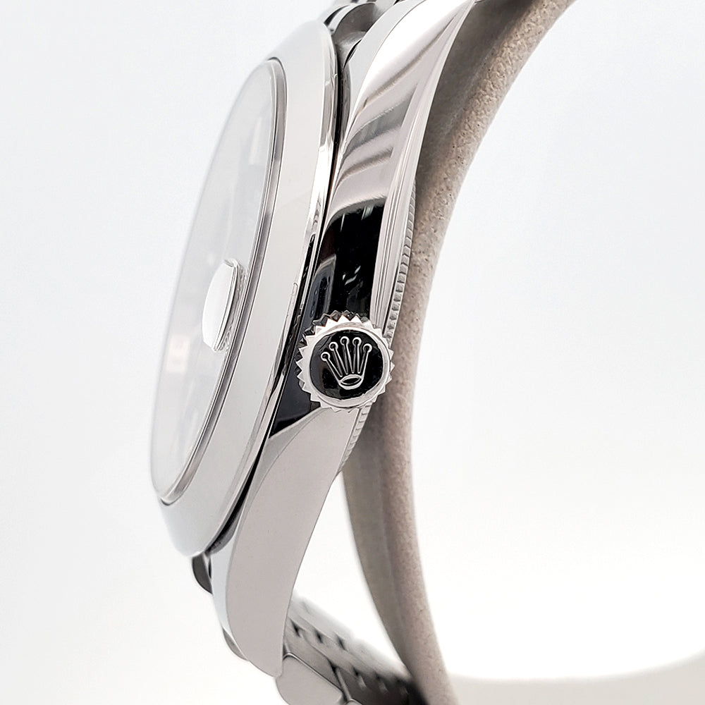 2018 Rolex Datejust 41mm Black Index Dial Steel Jubilee Watch 126300 Box Papers