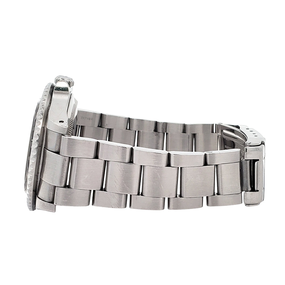 Unpolished Rolex GMT-Master II Black Bezel Steel 40mm Watch 16710