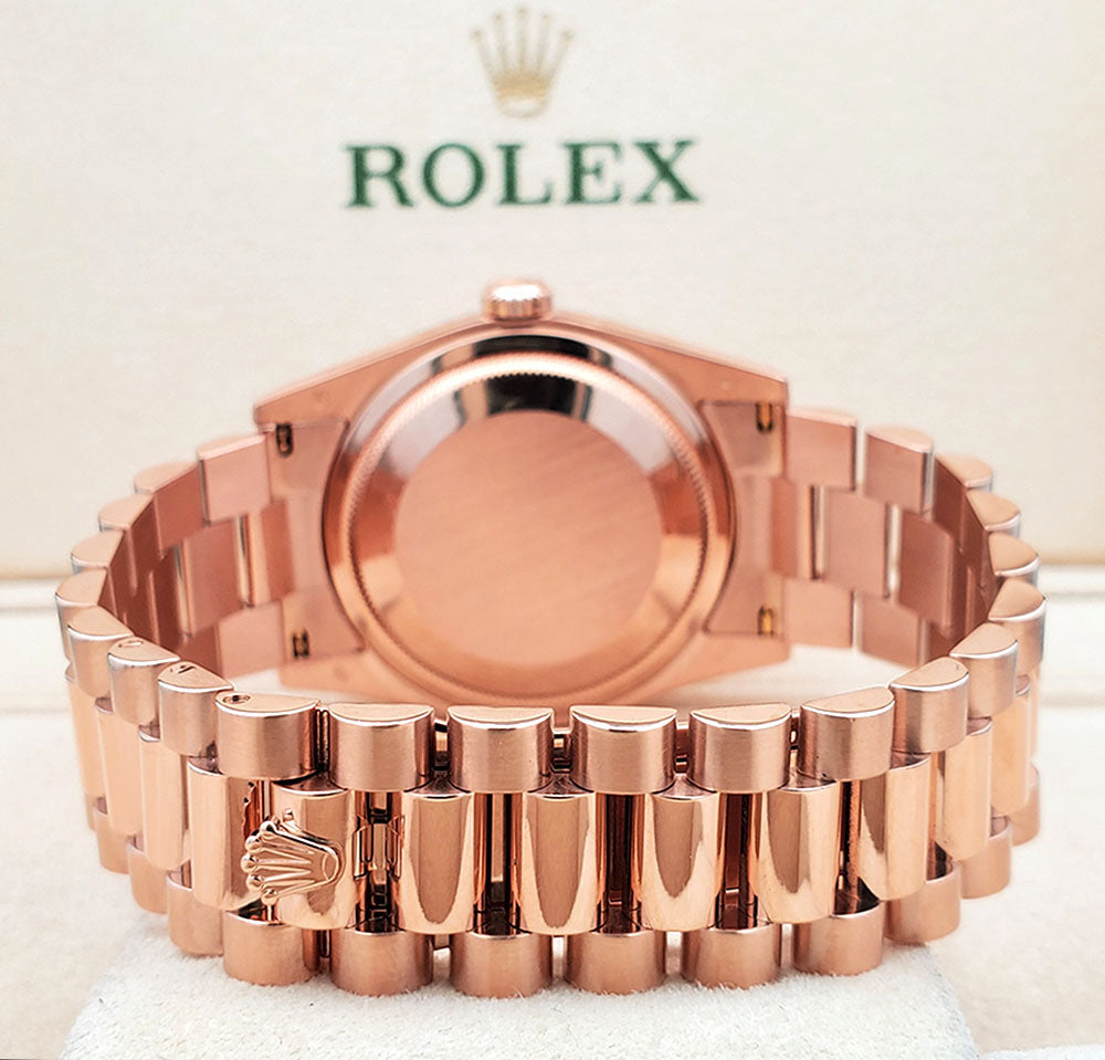 Rolex President Day-Date 18K Rose Gold 36mm 118235 Pink Roman Dial Watch