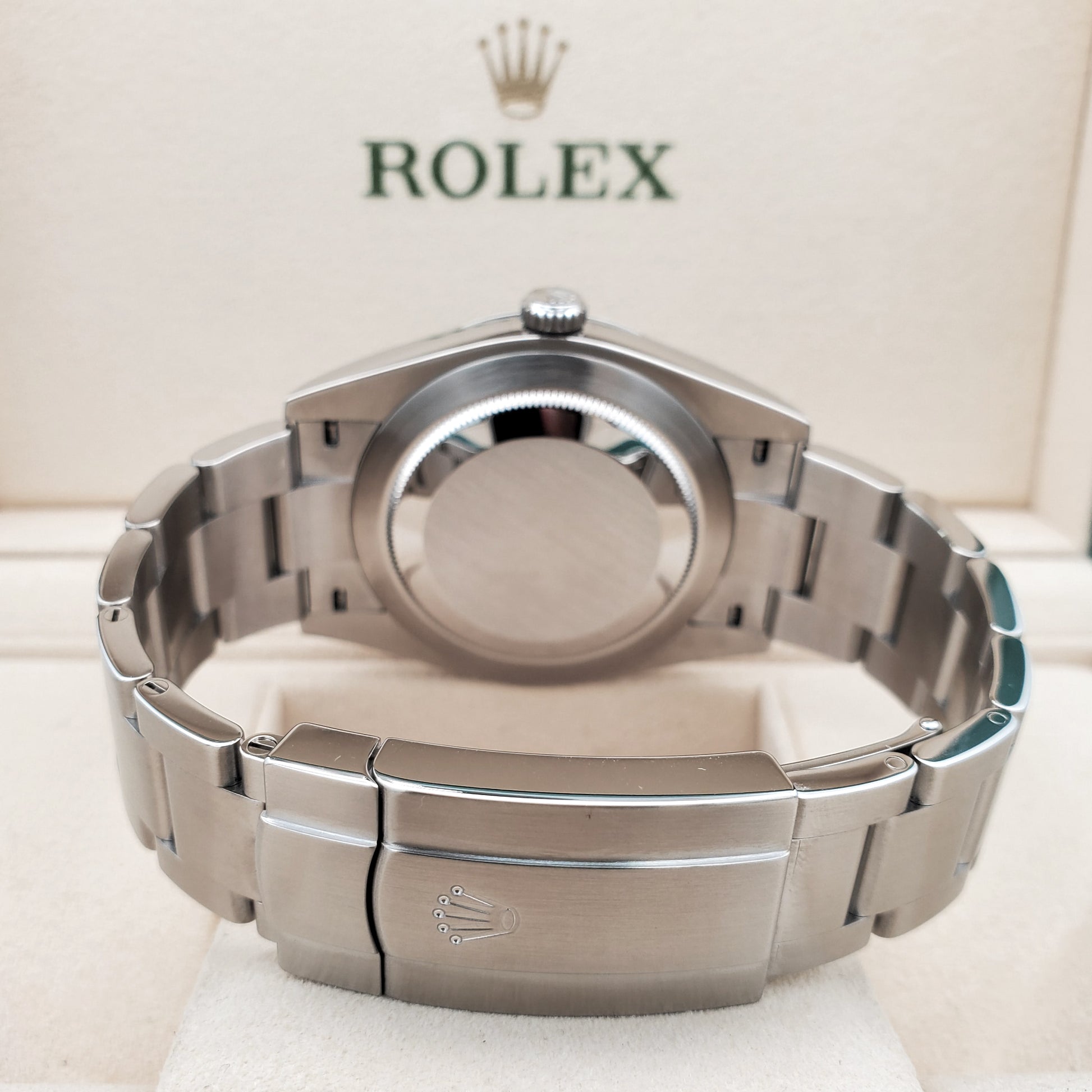 Rolex Oyster Perpetual 41mm 124300 Blue Steel Oyster Watch Box Papers