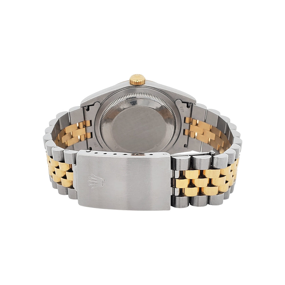 1995 Rolex Datejust 36mm Champagne Index Yellow Gold/Steel Jubilee Watch 16233