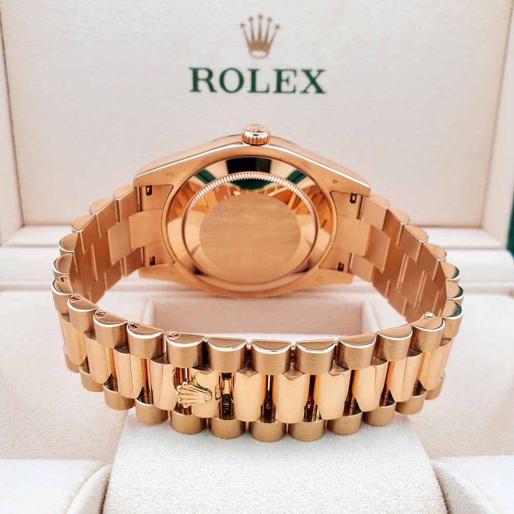Rolex Day-Date II 41mm Champagne Roman Dial Yellow Gold 218238
