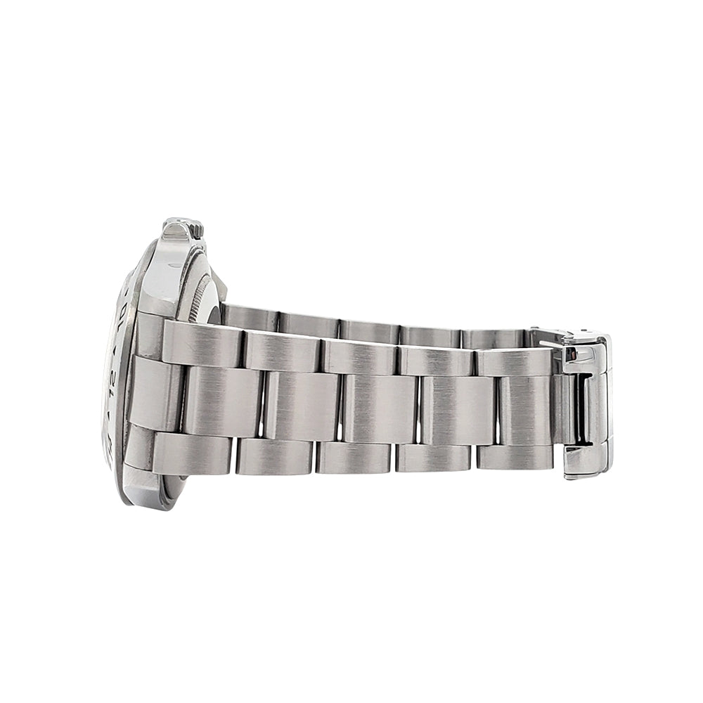 Unpolished 2011 3186 Rolex Explorer II 40mm Engraved Rehaut Polar White Steel Watch 16570 Box Papers