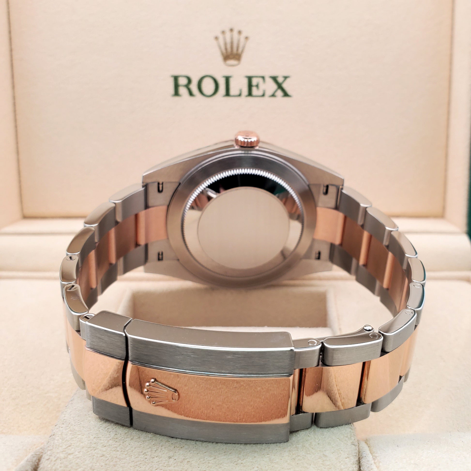 Unworn Rolex Datejust 41 Wimbledon Slate Dial 2-tone Rose Gold/Steel Oyster 126301 Watch 2022 Box Papers