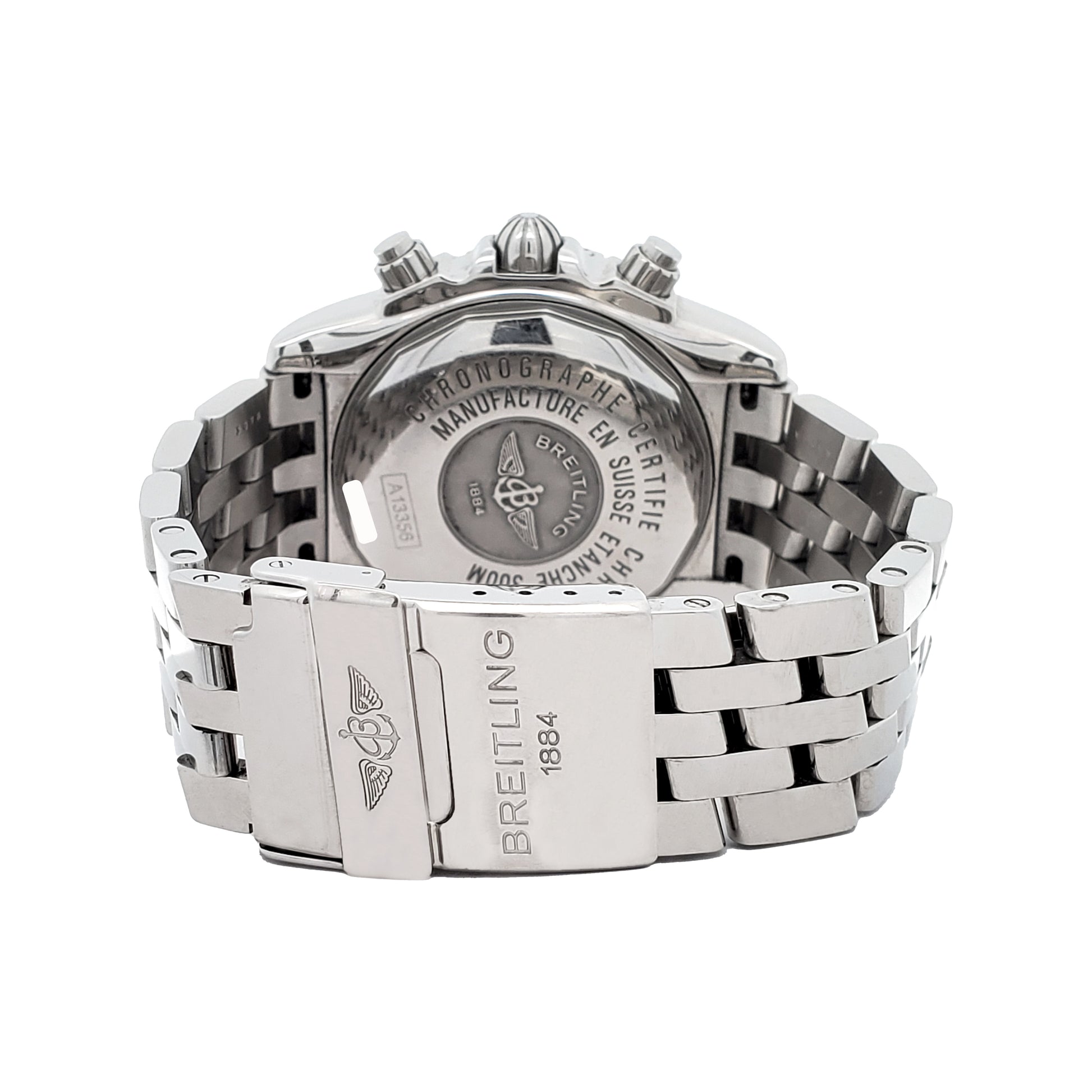 Breitling Chronomat Evolution White Dial Chronograph 44mm Steel Watch A13356