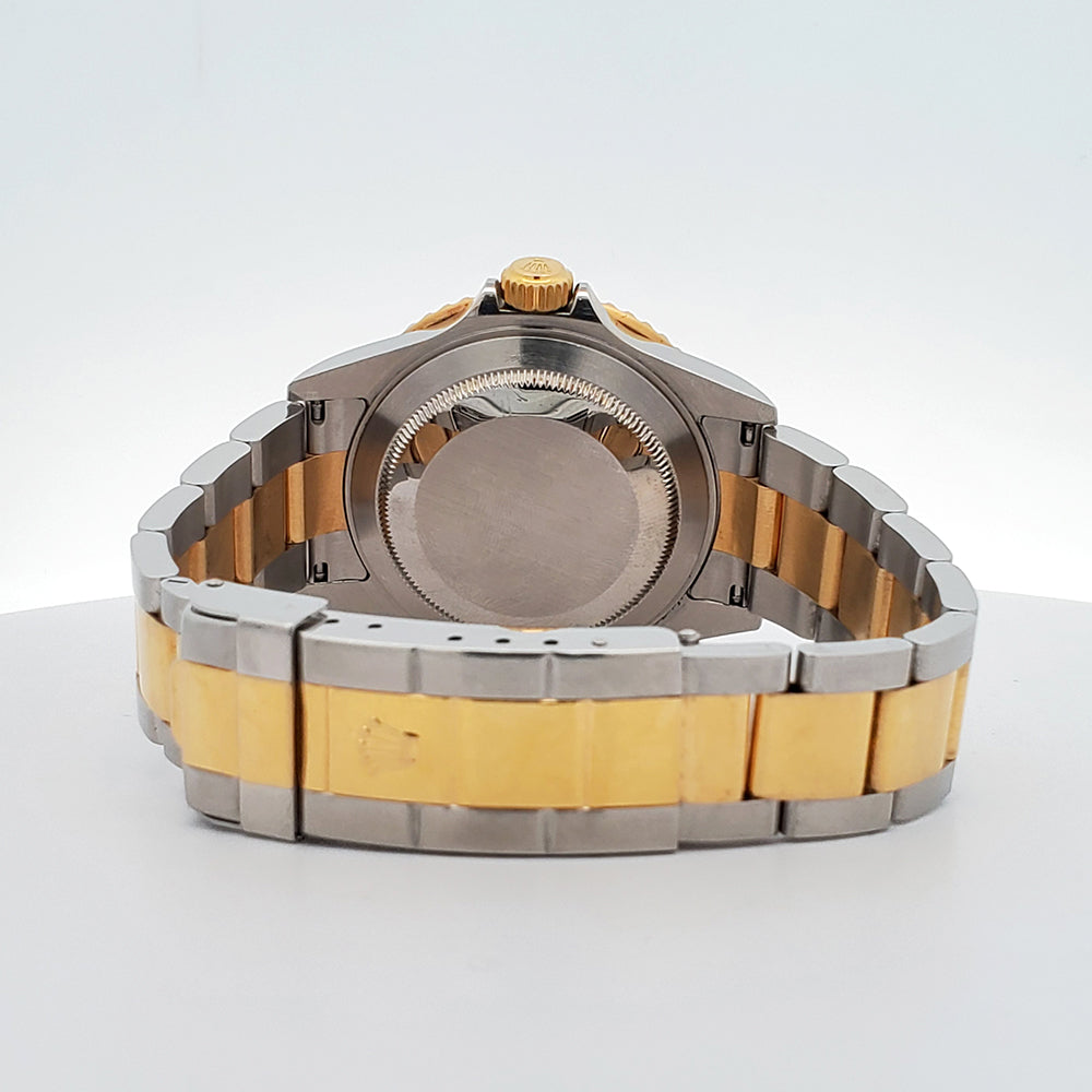 2004 Rolex Submariner Date Factory Diamond Serti 2-Tone Yellow Gold/Steel Oyster Watch 16613 Box Papers