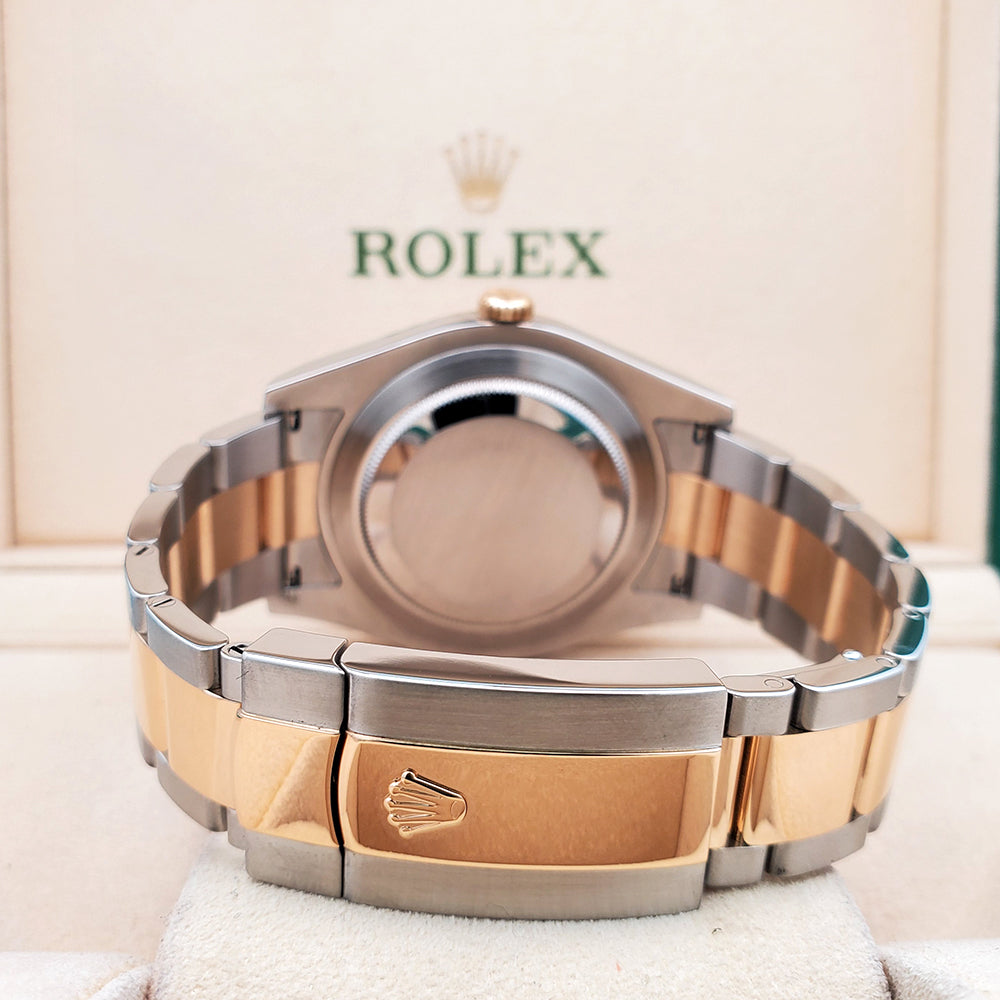 Rolex Datejust II 41mm Champagne Index 2-tone Yellow Gold/Steel 116333 Watch Box Papers