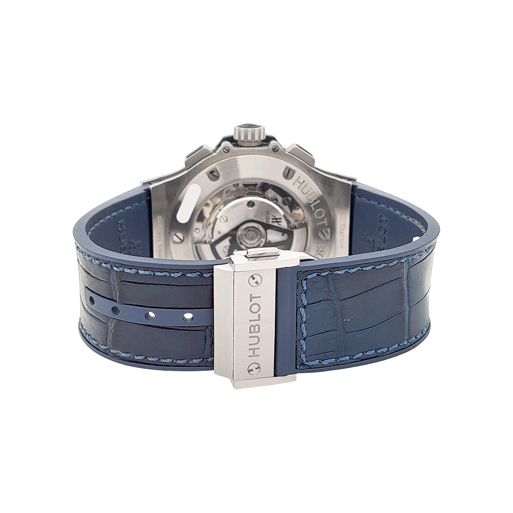 Hublot Big Bang Chronograph 44mm Blue Dial Steel Watch 301.SX.7170.LR Papers