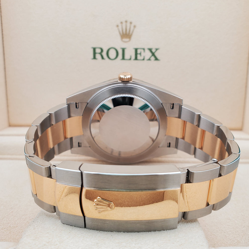 2024 Rolex Datejust 41mm 2-tone Green Slate Wimbledon 126303 Watch Box Papers