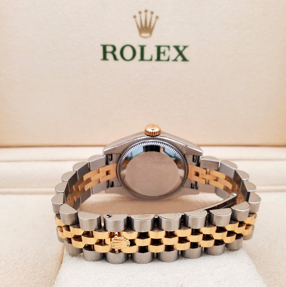 Rolex Datejust 26mm 179173 Factory Champagne Diamond 2-tone Yellow Gold/Steel Jubilee Watch