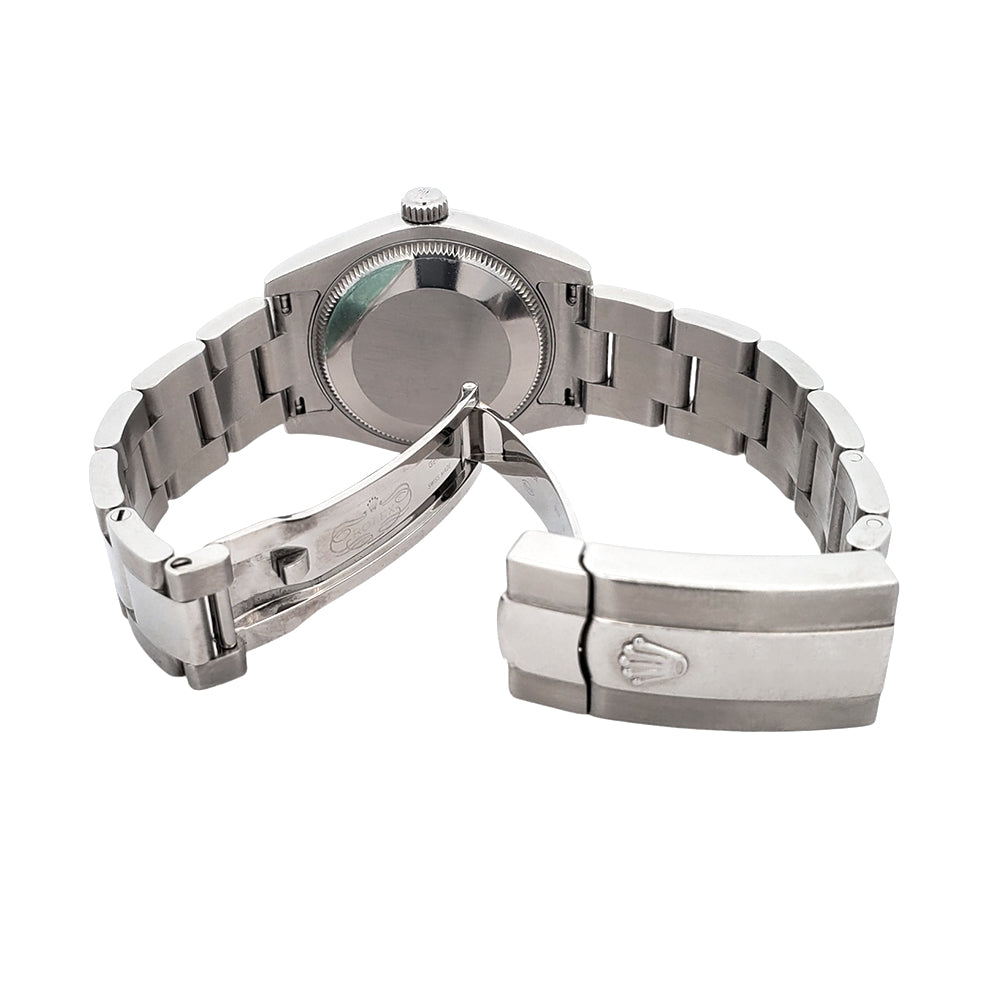 Rolex Datejust 31mm Black Roman Dial Steel Oyster Watch 178240