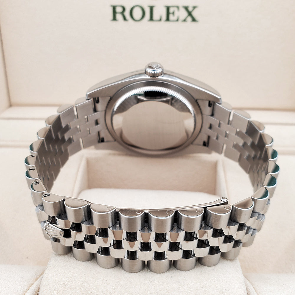 Rolex Datejust 36mm Silver Index Steel Jubilee Watch 116200 Box Papers