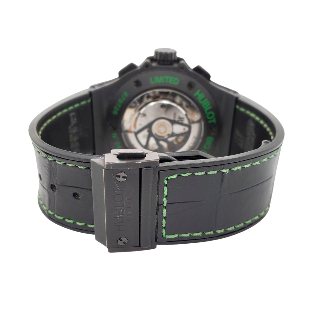 Hublot Big Bang Chronograph 44mm Green Limited Edition Black Ceramic W