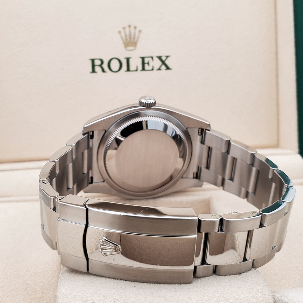 Rolex Datejust 36mm Blue Index Steel Jubilee Watch 116200 Box Papers