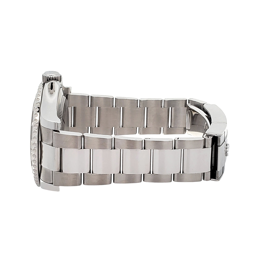 Rolex Yacht-Master Platinum Bezel/Blue Dial Steel 40mm Watch 116622 Box Papers