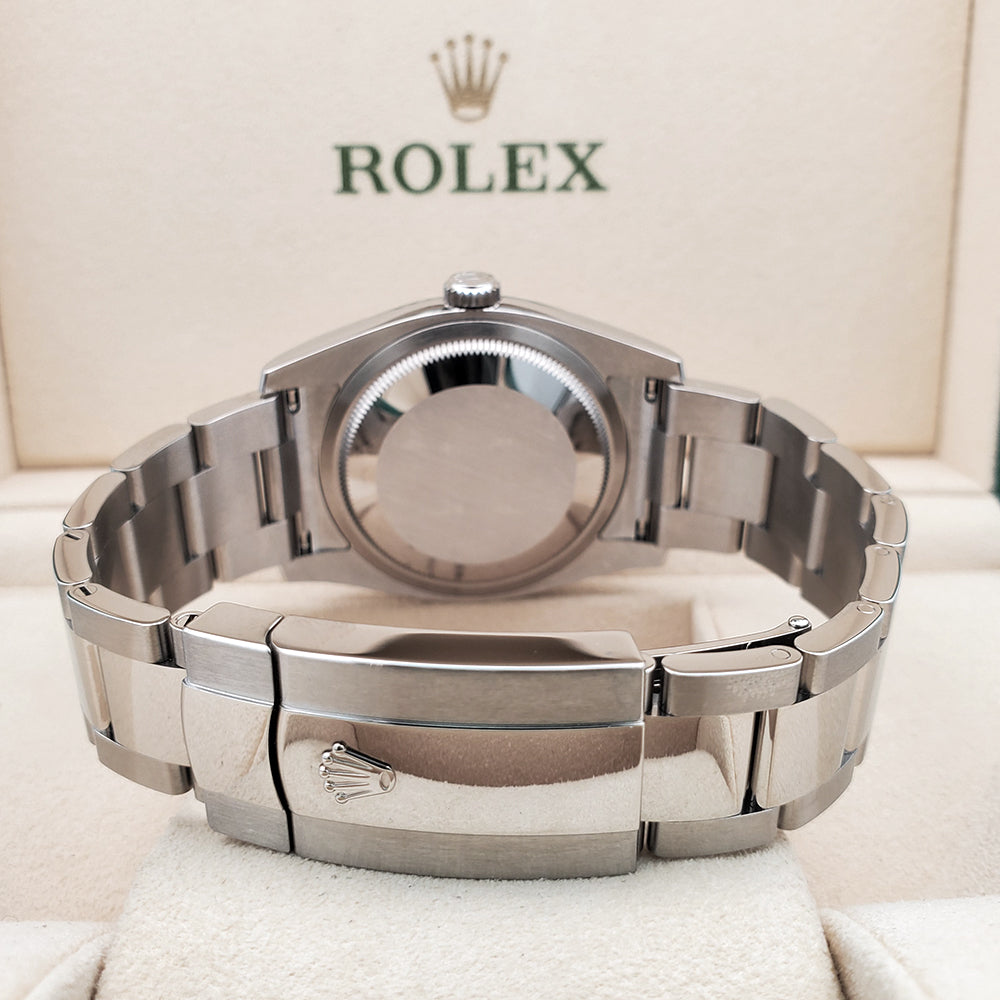 Rolex Datejust 36mm Silver Index Steel Oyster Watch 116200 Box Papers