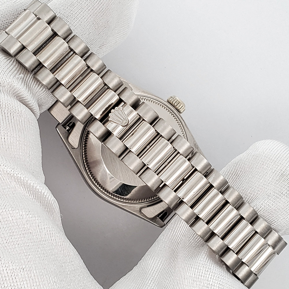 Rolex President Datejust 31mm Factory Diamond Dial White Gold Watch 68279