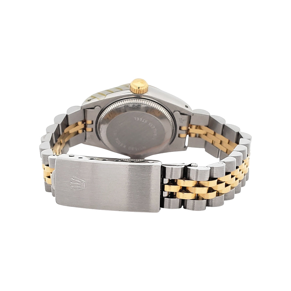 Rolex Datejust Silver Index 2-Tone Yellow Gold/Steel Jubilee 26mm Watch 69173