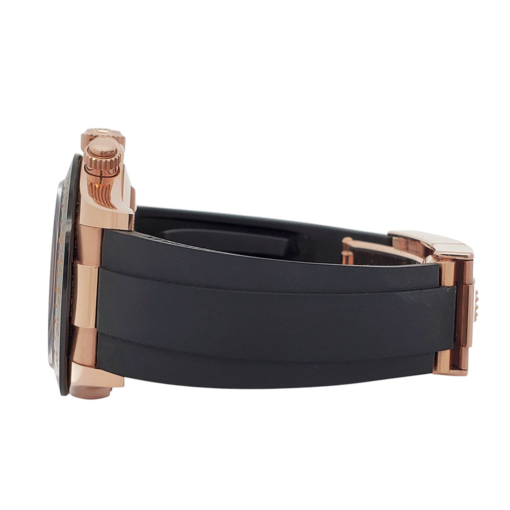 2020 Rolex Cosmograph Daytona 40mm Rose Dial Oysterflex Rubber Strap Everose Gold Watch 116515LN Box Papers