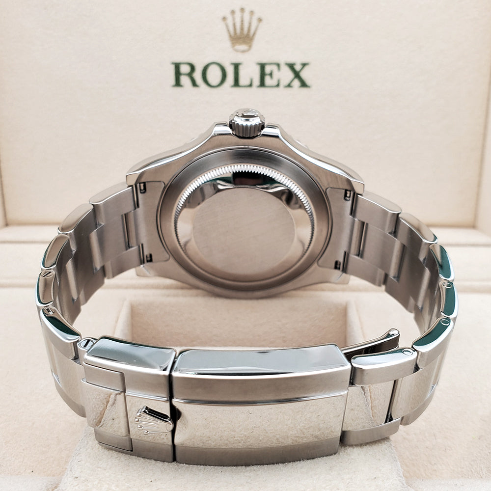 2022 Rolex Yacht-Master 40mm Rhodium Platinum/Steel Watch 126622 Box Papers