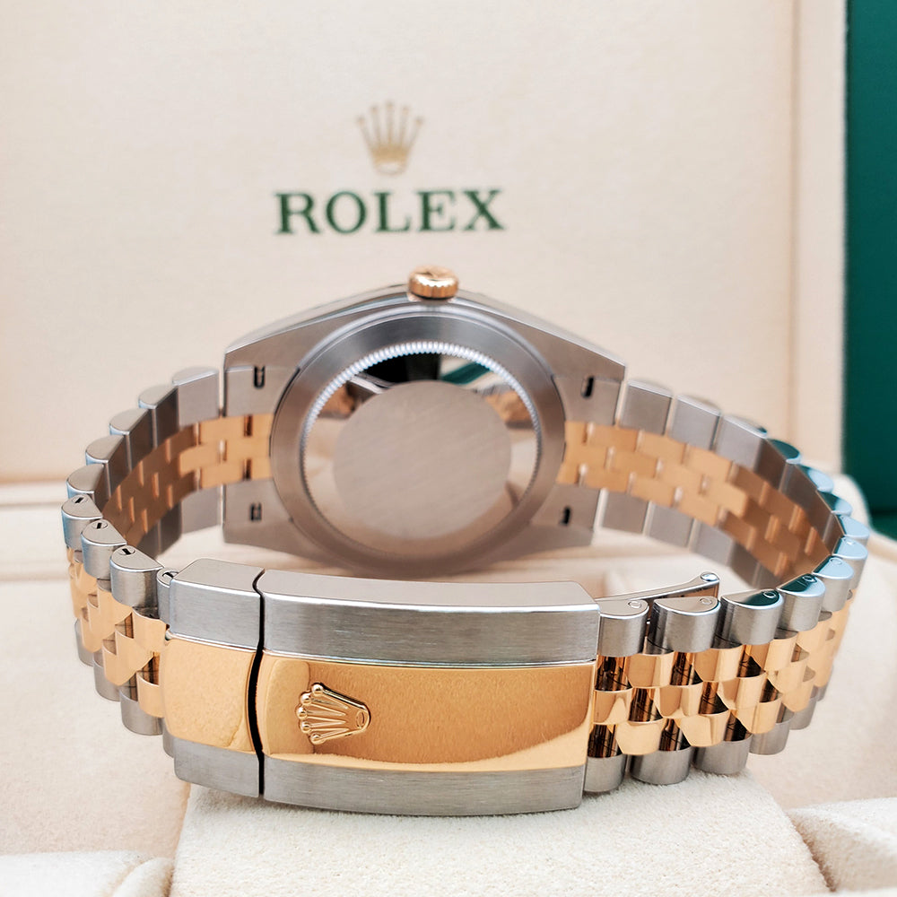 2022 Rolex Datejust 41 126333 White Index 2-tone Yellow Gold/Steel Jubilee Watch Box Papers