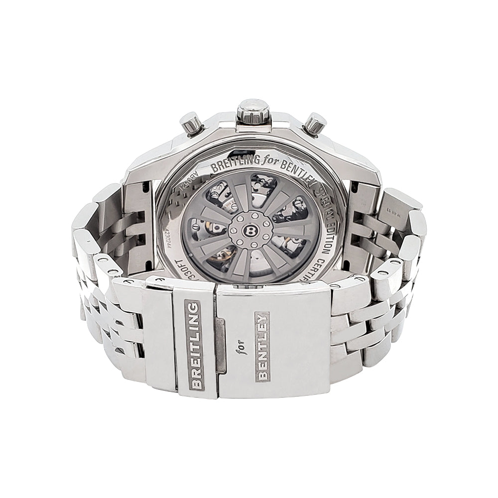 Breitling Bentley GMT B05 Unitime White Dial Mens 49mm Watch AB0521