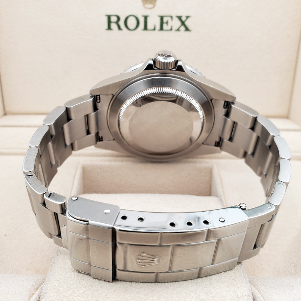 Rolex Submariner Date 40mm "Kermit" Black Green Bezel Steel Watch 16610LV Box Papers