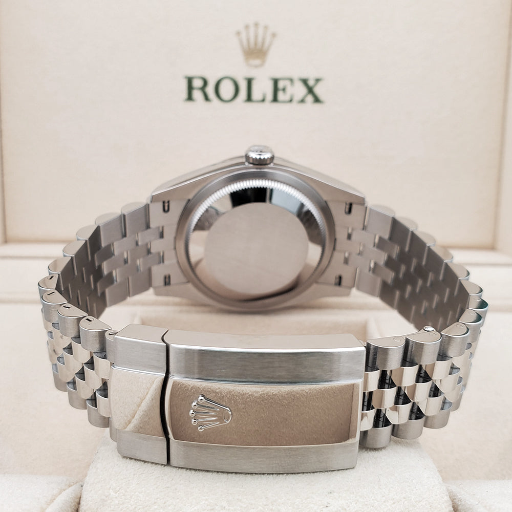 2024 Unworn Rolex Datejust 36mm 126234 Silver Index Fluted White Gold/Steel Jubilee Watch Box Papers