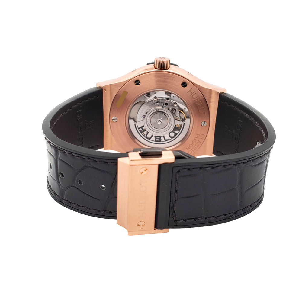 Hublot Factory Diamond Classic Fusion Aerofusion Moonphase King Gold 45mm Rose Gold Watch