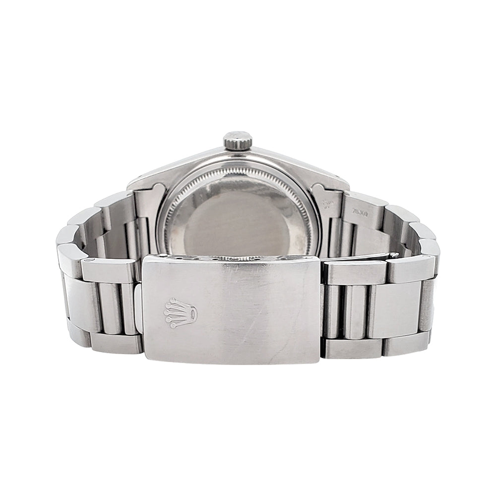 Rolex Datejust 36mm 16030 Buckley White Roman Dial Steel Oyster Watch