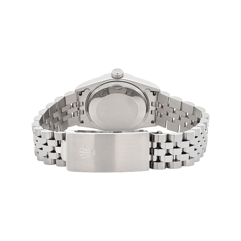 Rolex Datejust Silver Index Steel Jubilee 31mm Watch 78240 Papers