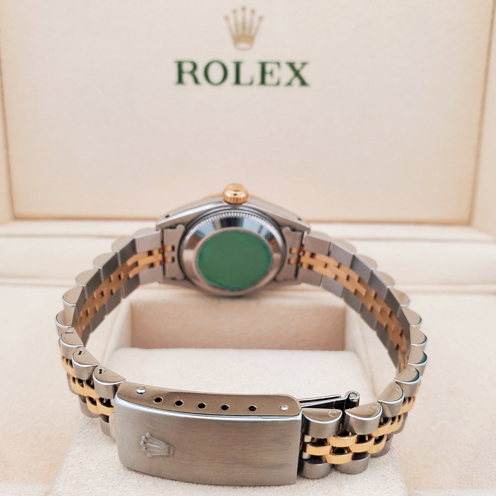 Rolex Datejust 26mm 2-Tone 69163 Champagne Index Dial Jubilee Watch Box Papers