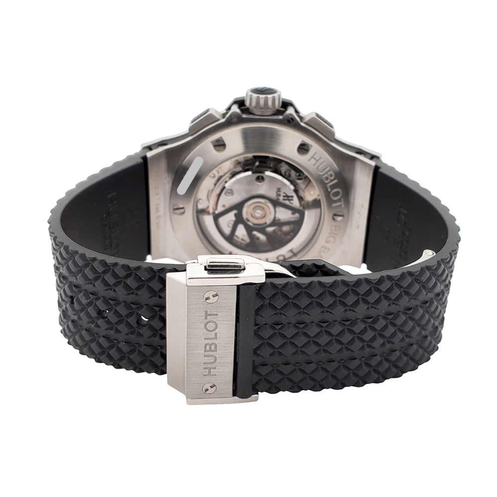 Hublot Big Bang Chronograph 44mm Black Dial/Rubber Strap/Steel Watch 301.SX.1170.RX Papers