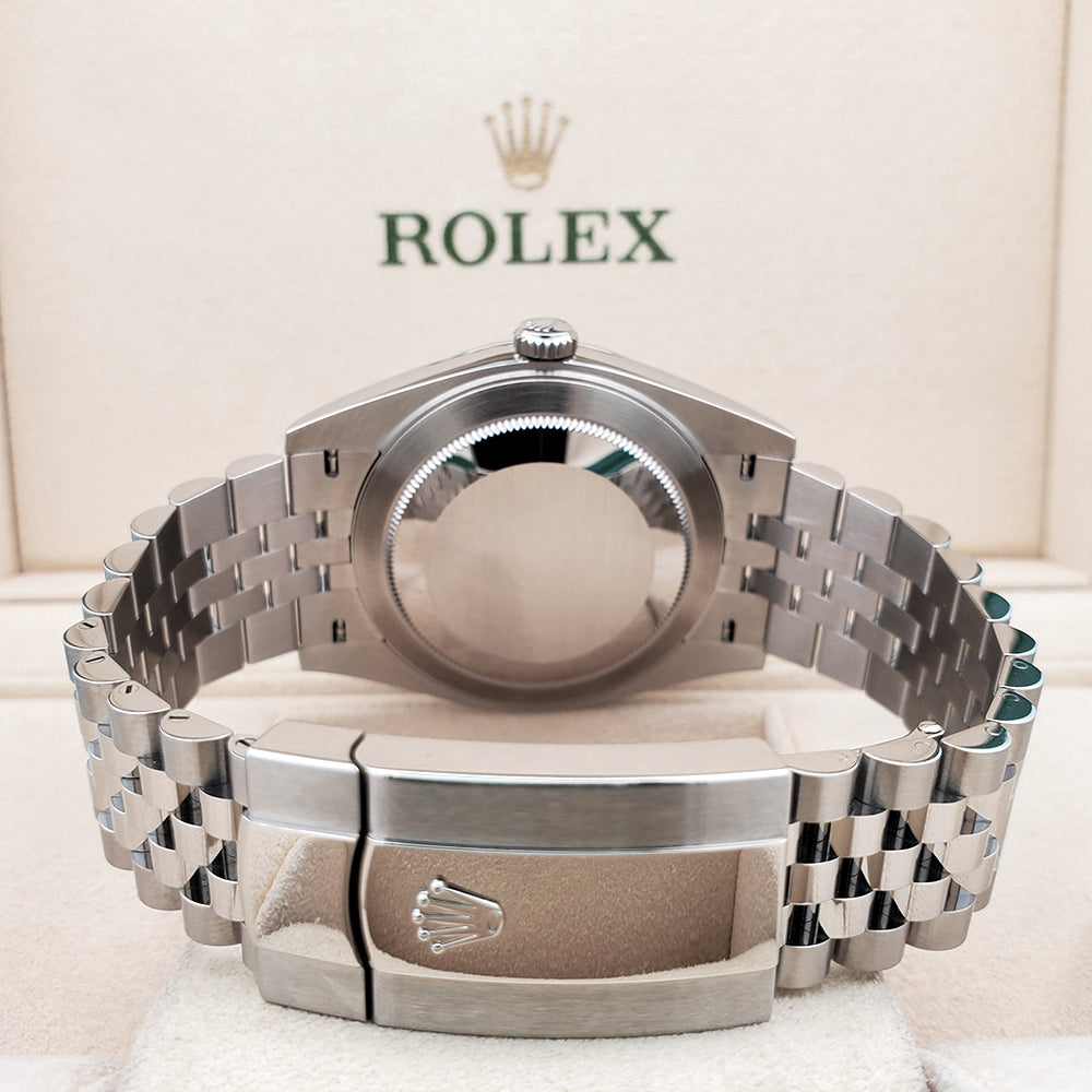 2024 Unworn Rolex Datejust 41 126300 Dark Rhodium/Gray Index Jubilee Watch Box Papers