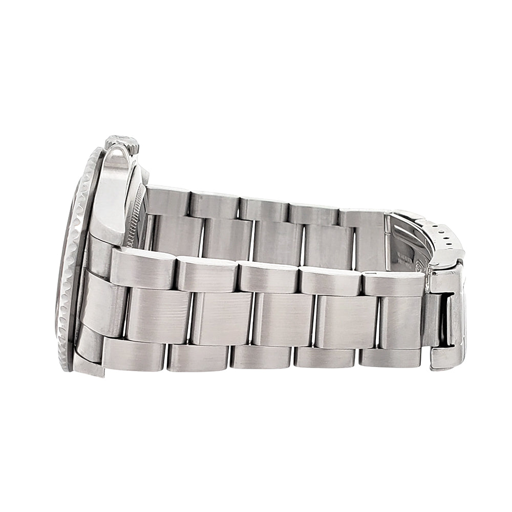 Rolex GMT-Master II 40mm Pepsi Bezel Rare Stick Dial Steel Watch 16710 Box/Service Papers