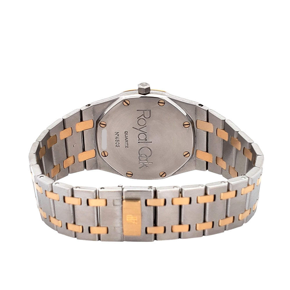 Audemars Piguet Royal Oak 33mm Grey Tapisserie 2-tone Yellow Gold/Steel Watch SA56175