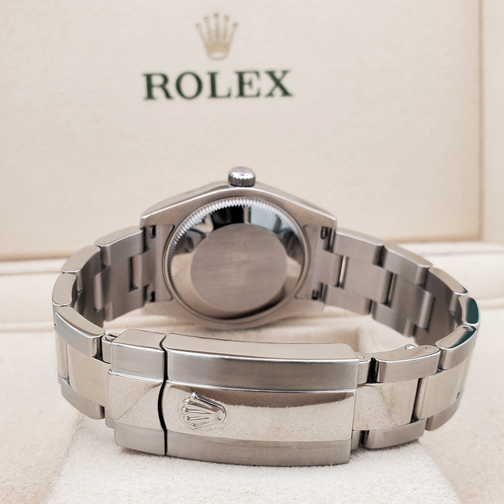 Rolex Datejust Midzise 31mm Silver Roman Steel Oyster Watch 178240